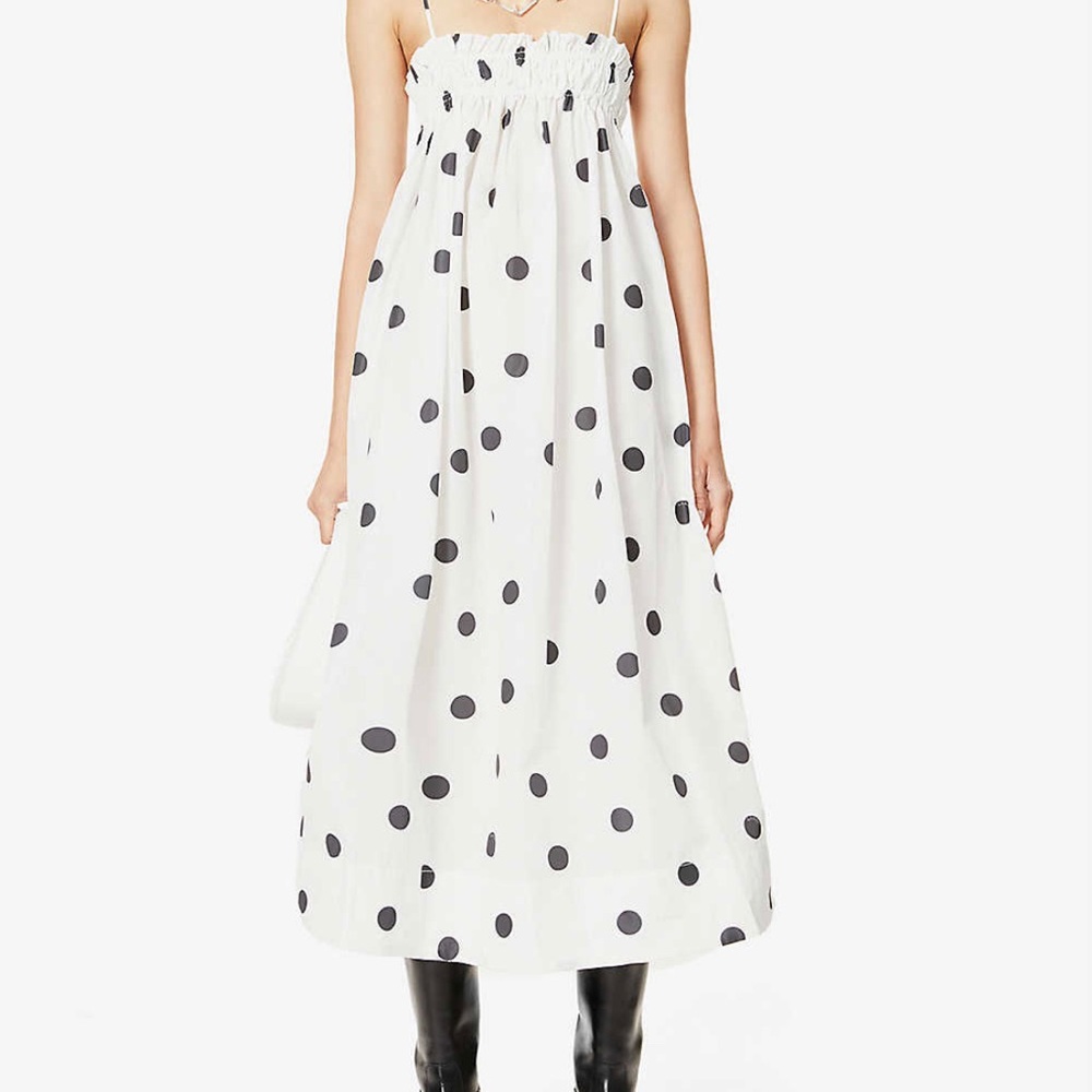 SOLD - Ganni Polka dot Maxi dress